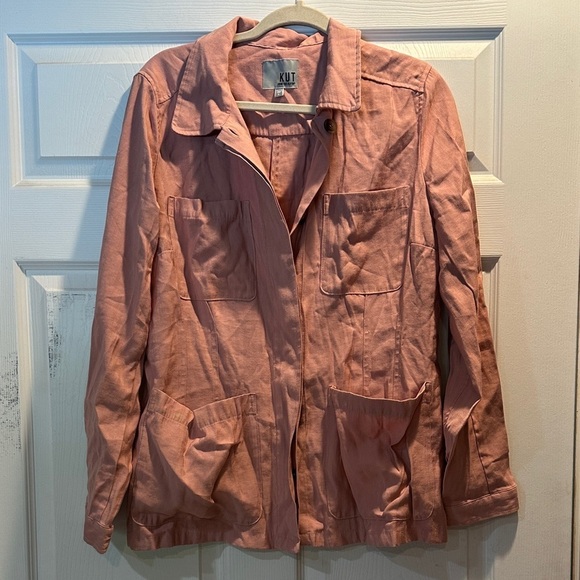 Kut from the Kloth Jackets & Blazers - Kut From The Kloth Ren Mauve Pink Lightweight Jacket L  Barn Coat Fall